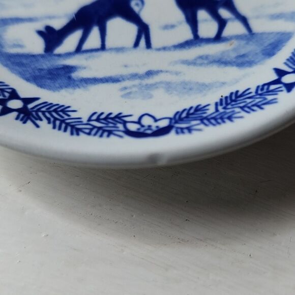Vintage 80's Miniature Royal Coppenhagen Denmark china Trinket Plate/Dish - Picture 4 of 7